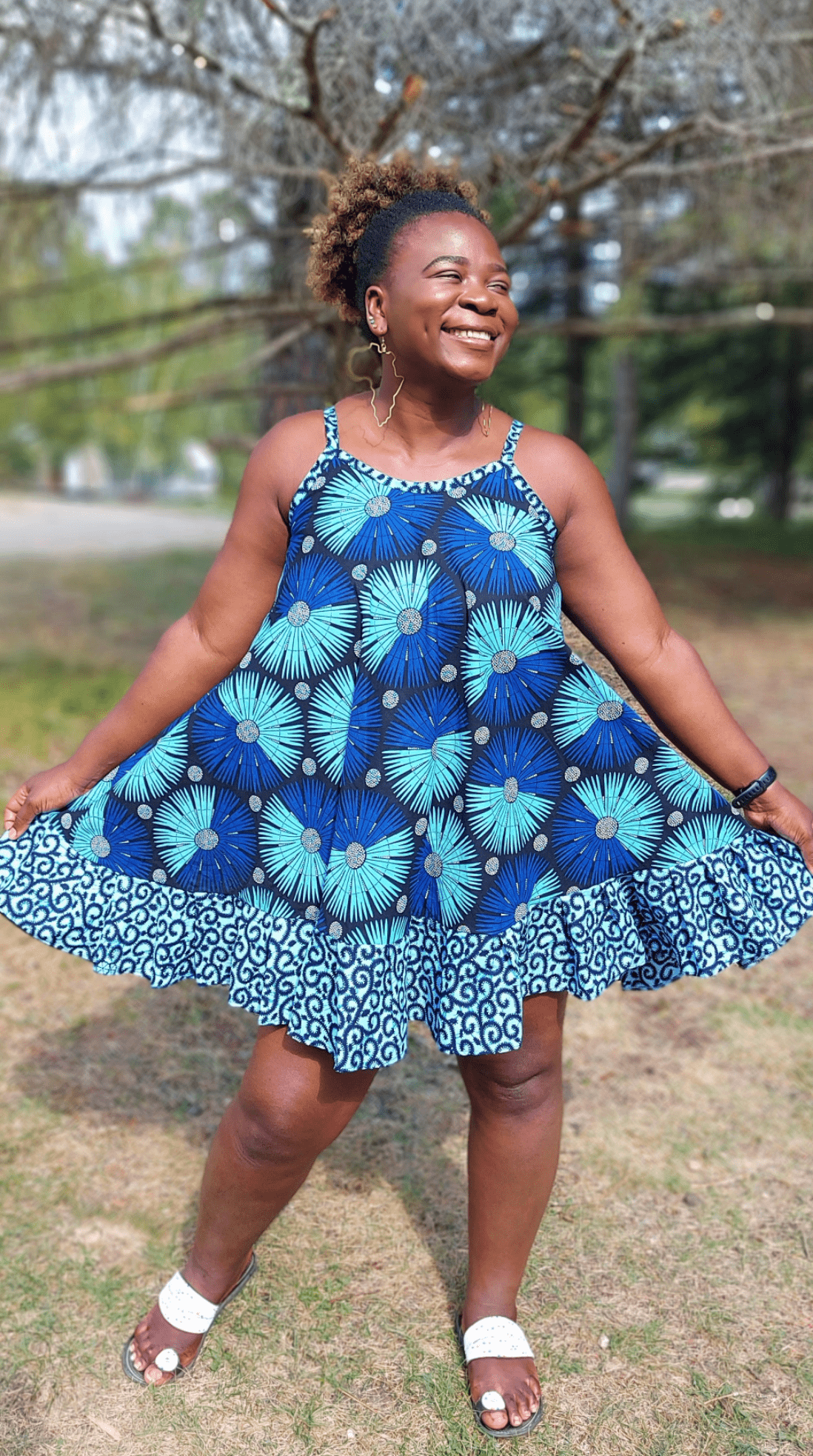 Ruffled  short dress