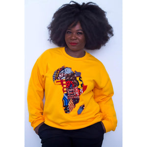 Golden sweatshirt