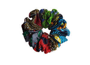 Patched XL Cotton Scrunchie